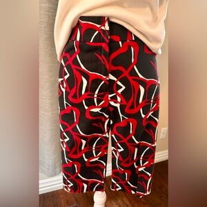 Tribal Women's Red and Black Patterned Trousers